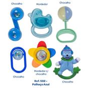 Kit Bebe Meu Primeiro Conjunto Palhaco Azul - Kitstar