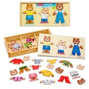 Quebra-Cabeca - Melissa & Doug - Família Urso - 45 Peças - Sunny