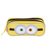 Estojo Escolar Sestini 2 Compartimentos Minions Amarelo