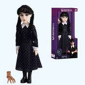 Boneca Vandinha Addams + Mãozinha Wandinha Articulada Vinil
