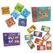 Kit 2 Quebra-Cabeça - Cadê Meu Par + Onde Vivem Os Bichos - Educativos Em Madeira