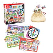 Jogo Que Horas São Montessori Em Madeira Infantil Educativo +5 Anos Bingo Horas