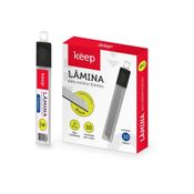 Lâmina para Estilete Estreito 9mm Tubo com 10 Peças Keep - EI168OUT [Reembalado] EI168OUT