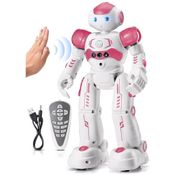 Robô KingsDragon RC para Crianças: Controle por Gestos e Sensor Remoto, Ideal para Meninos e Meninas de 3 a 8 Anos, Presente de Aniversário, Cor Rosa.
