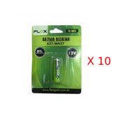 Pack de Bateria Alcalina Flex Cartela com 1 unidade A27 -12v FX-AK01 (10x)