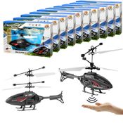 10 Helicópteros de Brinquedo Recarregável Voador Sensor de Mão para Festa