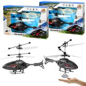 2 Helicópteros de Brinquedo Recarregável Voador com Sensor de Mão Voa Alto Meninos