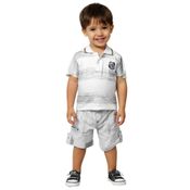 Conjunto Bebê Santos Polo e Bermuda Oficial