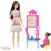 Professora Cabelo Castanho Barbie - Mattel JCR71-JCR76