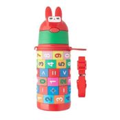 Garrafa Vermelha Números 350Ml Inox E Plastico - C3b CB2921