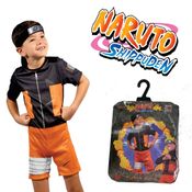 Fantasia Naruto Shipudden Uzumaki Manga Anime 3 a 12 Anos Tamanhos P M G