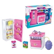 Casinha Boneca Minha Nova Cozinha Fogão Geladeira Acessórios