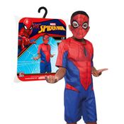 Fantasia Infantil Homem Aranha Spiderman Marvel P M G Novabrink 3 à 12 Anos