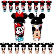 Kit 20 Copos Minnie e Mickey Com Orelhas Infantil P/ Festas