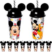 10 Copos Mickey Com Orelhas para Festa Lembrança Aniversário