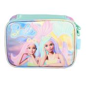 Estojo Box 100 Pens Luxcel Barbie Sereia Verde