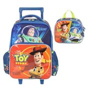 Kit Mochila De Rodinha Toy Story Buzz E Woody +Lancheira