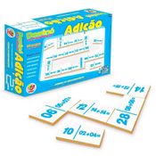 Jogo Adição Matemática Jogo Educativo Domino Madeira