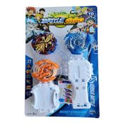 Kit 6 Beyblades + 2 Lançador + 2 Suporte Grip Ganhe Arena