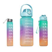 Garrafa Squeeze Plastico Coloridas Degradê Frases Motivacionas