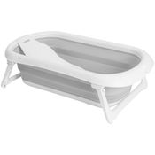 Banheira de Bebe Compacta Dobravel Portatil Kiddo Flex Cinza