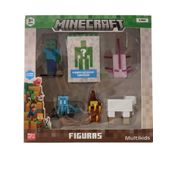 Minecraft - Pack com 6 Figuras - Modelo 2 - Multikids