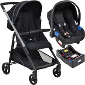 Carrinho de Bebe Bebe Conforto Base Burigotto Tak Metal Silver