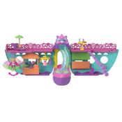 Polly Pocket Barco Unicórnio C/ Boneca e Acessórios 4+Mattel