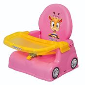Cadeira Papinha Portátil Girafa Magic Toys Rosa 6M+ 4777