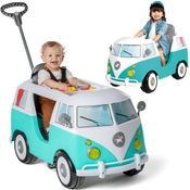 Carrinho de Passeio e Pedal para Bebe Calesita Kombina Verde