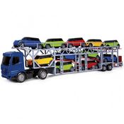 Caminhão Superfrota Transcar Cegonheira com 11 Carrinhos Coloridos Poliplac