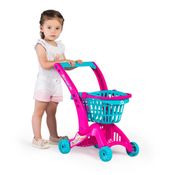 CARRINHO DE COMPRA IMAGINATIVA SUPER MERCADINHO  ROSA