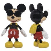 Boneco Mickey Com Óculos E Mochila
