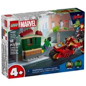Marvel Hulk E Homem De Ferro Com Motocicleta Lego 76287