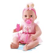Boneca Bebê Newborn Faz Xixi Acessórios Unicórnio Divertoys