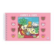 Comfy Cozy Rosa 48 Páginas Capa Dura - Ciranda Cultural