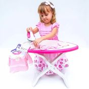 Tabuinha de Passar Roupas Infantil com Ferro e Cabides