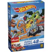 PUZZLE 48 PEÇAS GIGANTE HOTWHEELS - GROW