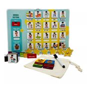 Minha Rotina Estrelinhas Brinquedo Educativo Infantil