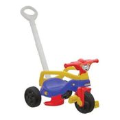 Triciclo Fast Infantil com Aro Empurrador Pedal Pais e Filhos