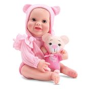 Boneca Bebê Newborn Collection Chupeta e Ursinho  Divertoys