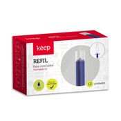 Refil Para Marcador Permanente 3.5ml Azul Caixa c/12 Unidades Keep - MR014 MR014