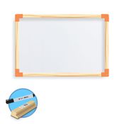 KIT LOUSA QUADRO BRANCO 40 X 60 ESCOLAR + CANETA + APAGADOR