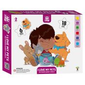 QUEBRA-CABEÇA GIGANTE - I LOVE MY PETS 30 PEÇAS - NIG