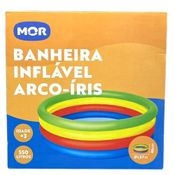 Piscina Para Bebê Banheira Arco-Íris 550 Litros 157 x 46 Mor