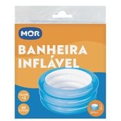 Banheira Inflável Azul Para Bebê 80 Litros 70 x 30 Mor