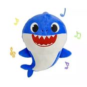 Baby Shark - Pelúcia Musical 25cm - Azul - Sunny