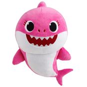Baby Shark - Pelúcia Musical 25cm - Rosa - Sunny