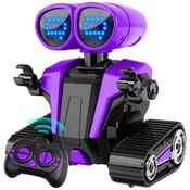 Robô MindPal para Meninos e Meninas com Demonstração Automática, Controle Remoto, Robô Recarregável, Olhos LED, Inteligente, para Crianças.