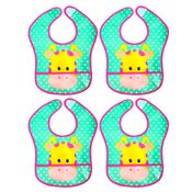 Kit 4 Babadores Com Bolso Pega Migalhas Girafa Buba Original